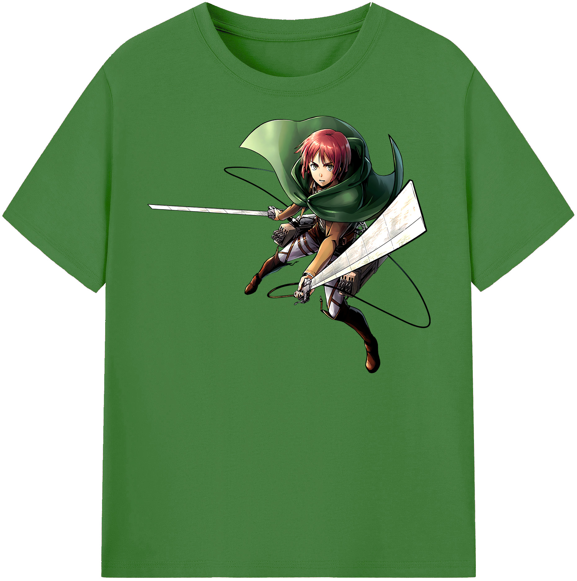 （画像用） 進撃の巨人 Attack on Titan レディースカジュアルプリントTシャツ（綿100％）